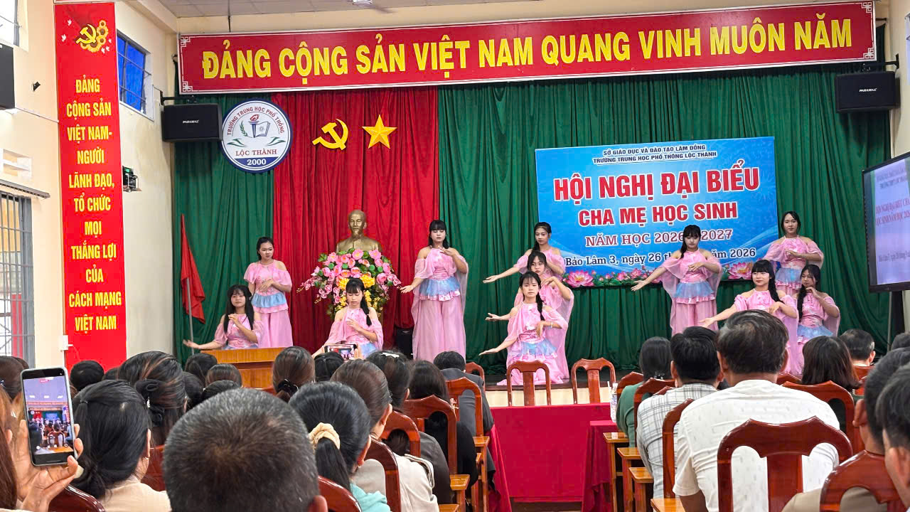TRƯỜNG THPT LỘC THÀNH TỔ CHỨC HỘI NGHỊ ĐẠI BIỂU CHA MẸ HỌC SINH NĂM HỌC 2026 – 2027